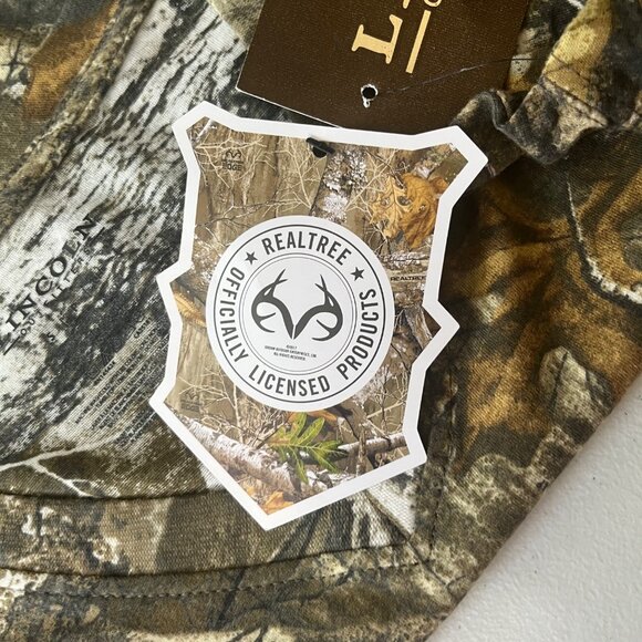 Lincoln Outfitters Realtree Edge Camo VNeck TShirt Womens Small Brown New - Picture 7 of 10